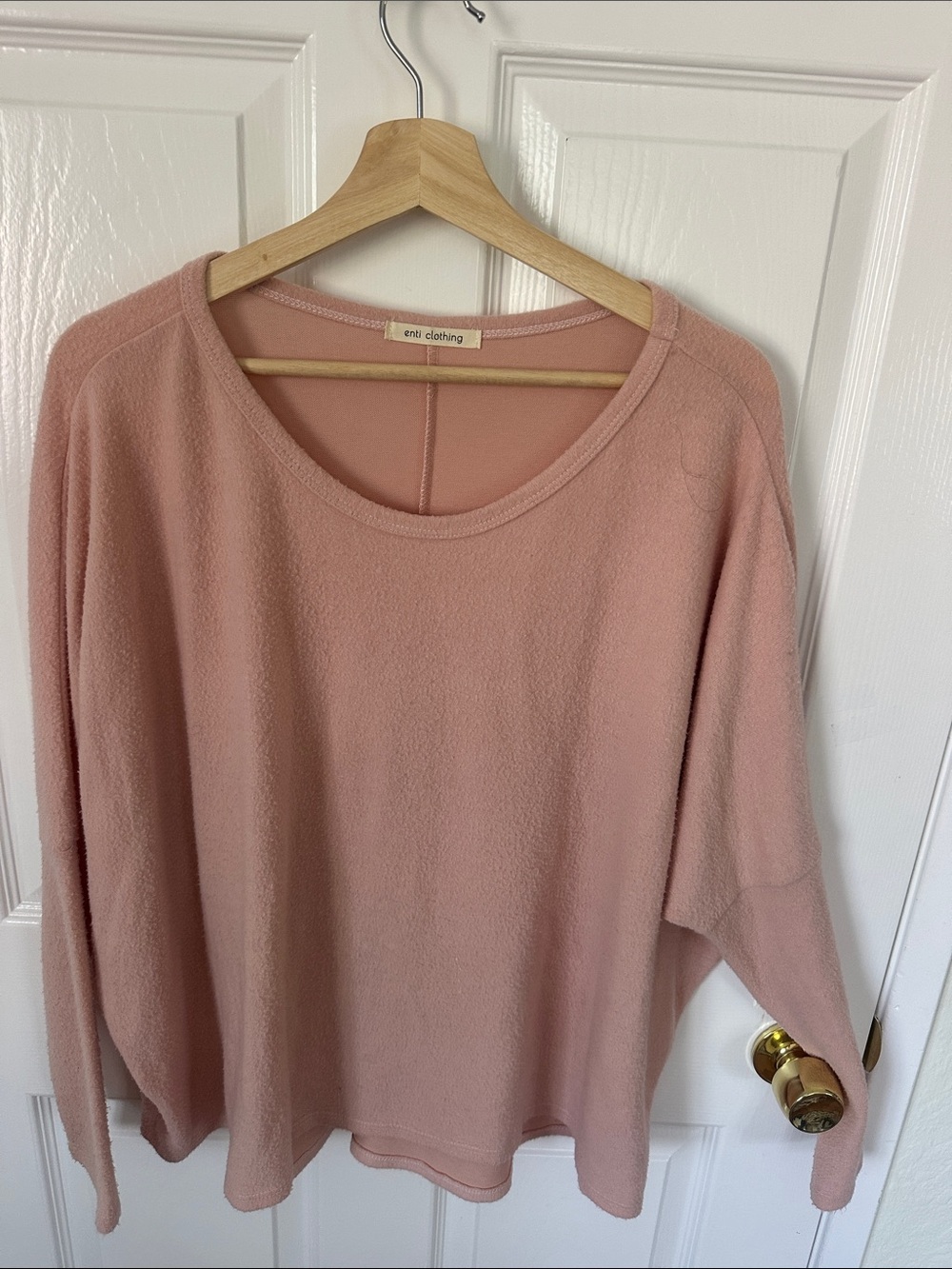 Soft Blush Scoop Neck Sweater